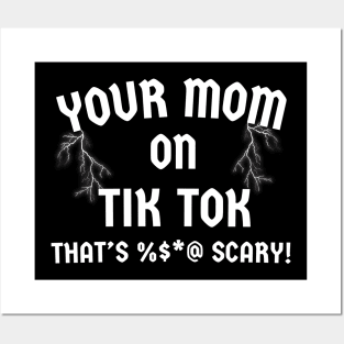 Halloween Scary Mom T-Shirt Funny Humorous T-Shirt Posters and Art